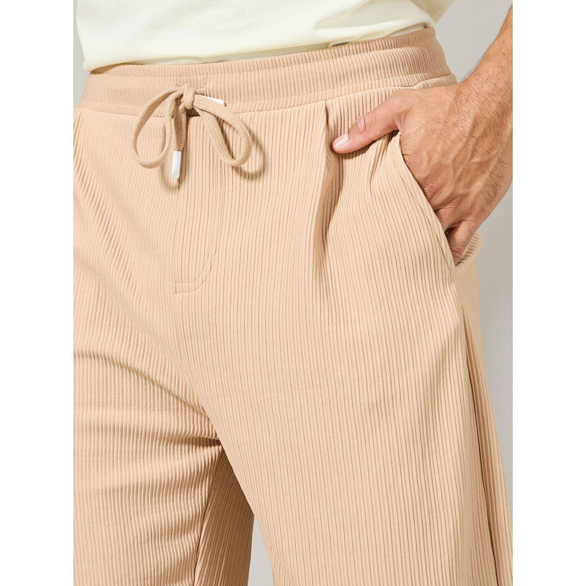 بنطال بليسيه محبوك بقصة بالون-men-clothing-bottoms-joggers-image-3