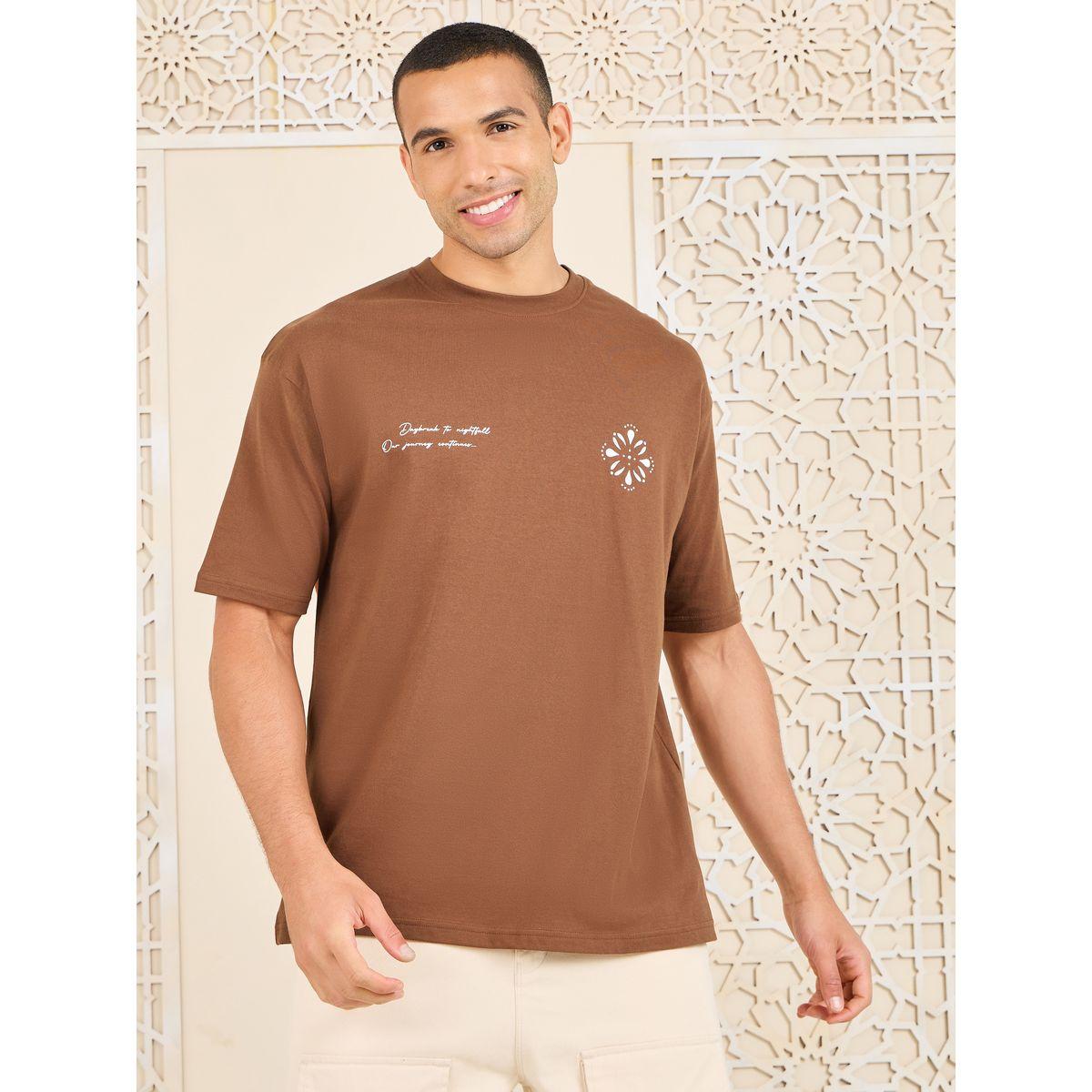 Styli Limited Premium Oversized Back & Front Boho Outline Print Heavy Jersey T-shirt-men-clothing-tshirtsandpolos-tshirts-image-3