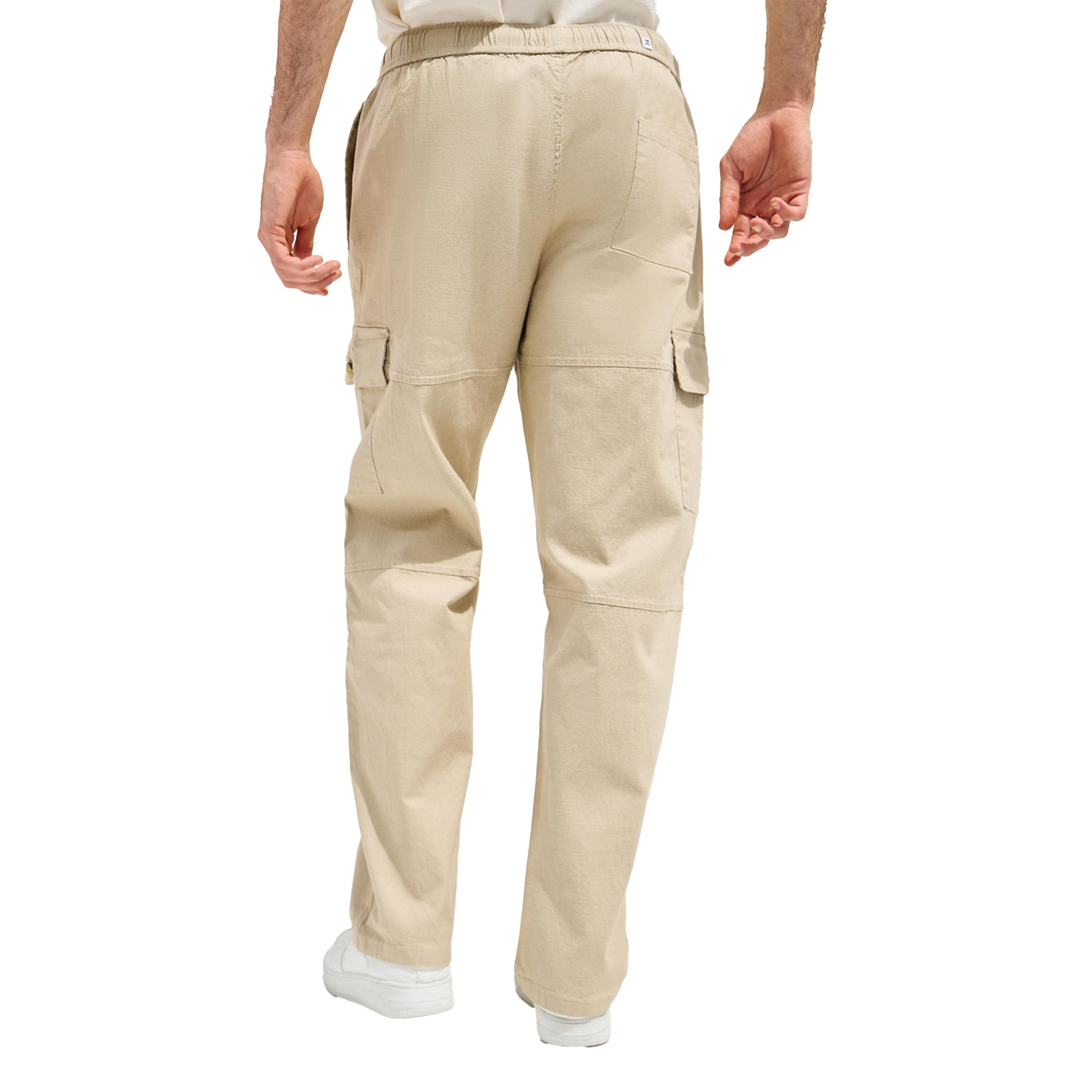 Styli Premium Panelled Stretch Slub Woven Cargo Relaxed Pants-men-clothing-bottoms-trousersandchinos-trousers-image-5