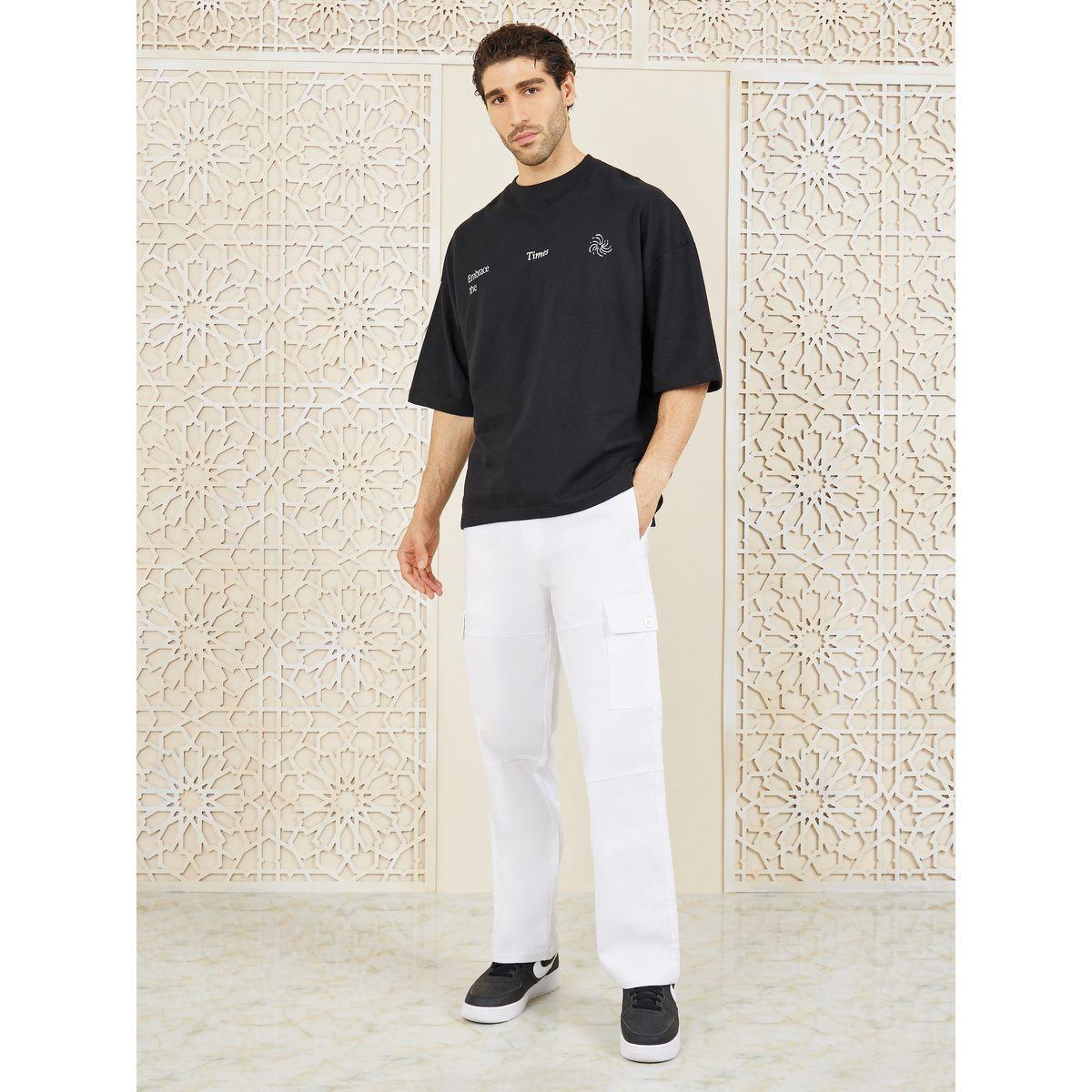 Styli Limited Premium Panelled Stretch Slub Woven Cargo Relaxed Pants-men-clothing-bottoms-trousersandchinos-trousers-image-2