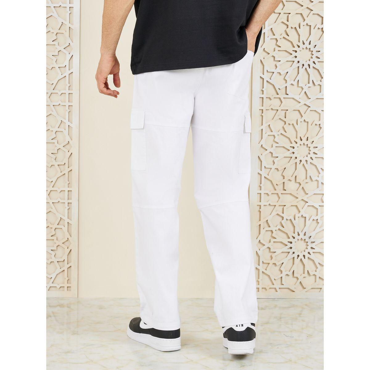 بنطال منسوج بقصة مريحة مع اربطة-men-clothing-bottoms-trousersandchinos-trousers-image-4