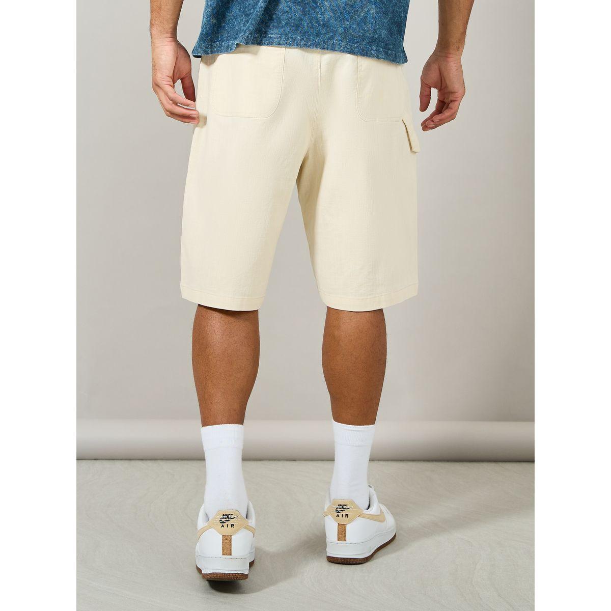 Styli Limited Premium Stretch Slub Twill Woven Carpenter Shorts-men-clothing-bottoms-shorts-image-4