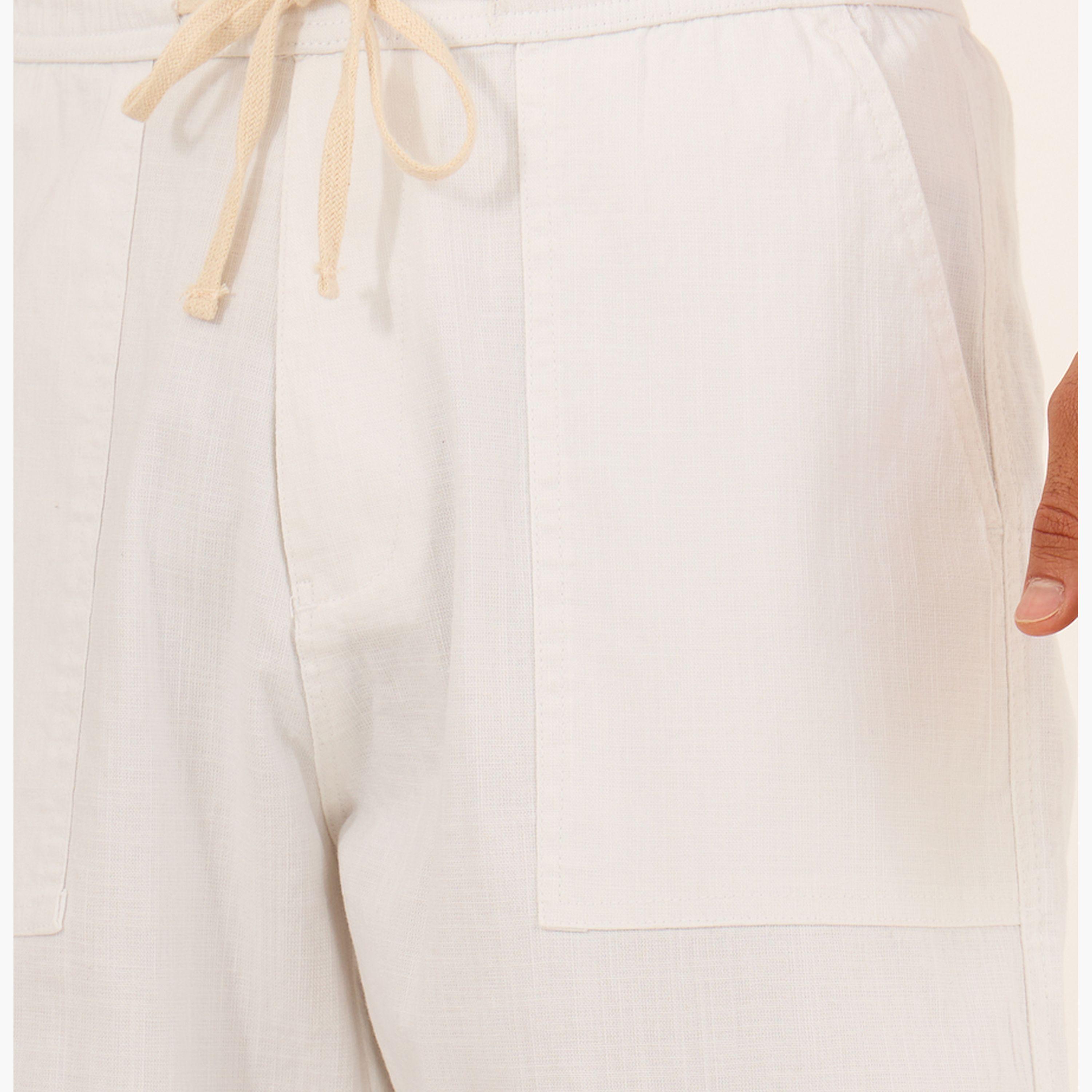 ستايلي - بنطال تويل مريح بحزام خصر برباط-men-clothing-bottoms-trousersandchinos-trousers-image-3