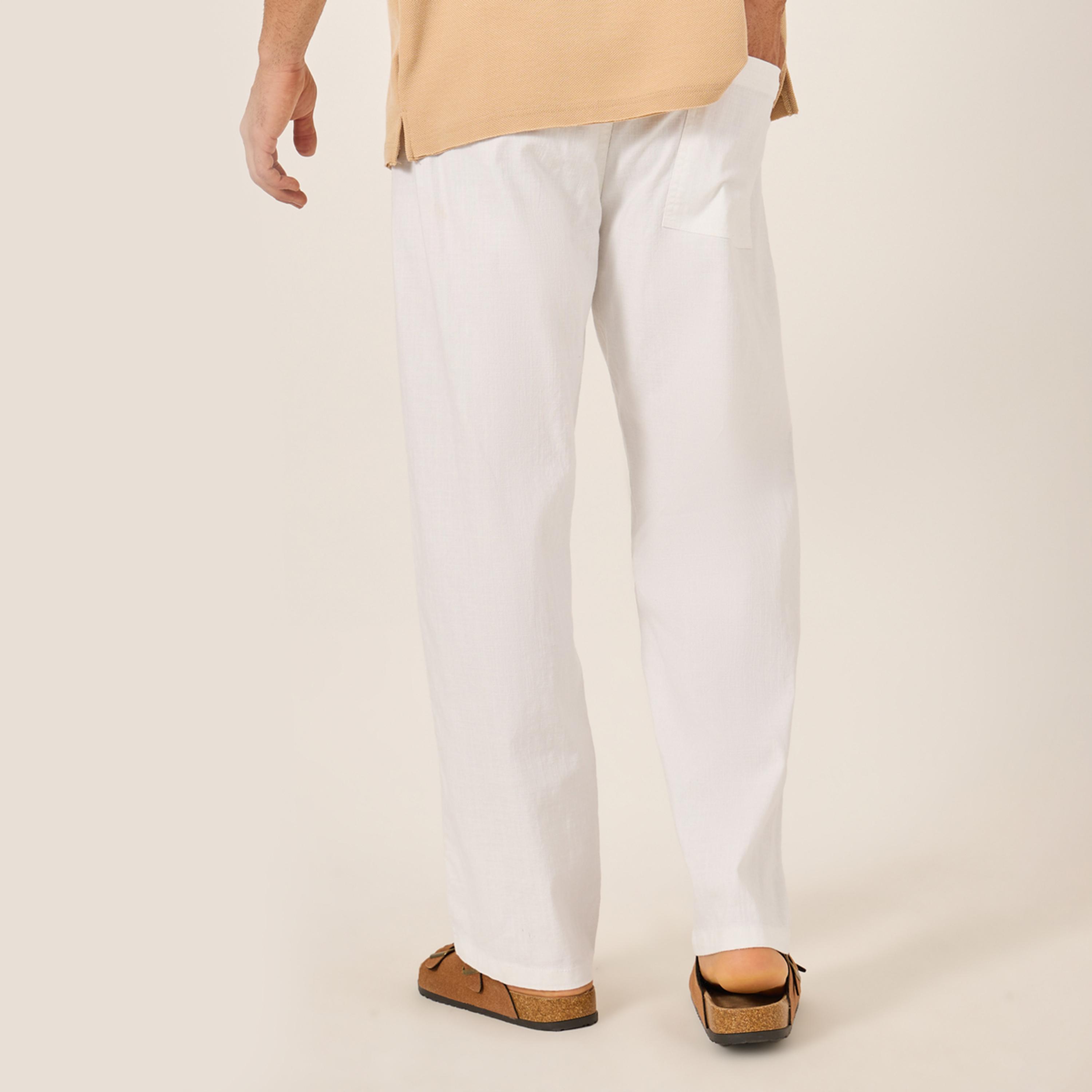 ستايلي - بنطال تويل مريح بحزام خصر برباط-men-clothing-bottoms-trousersandchinos-trousers-image-4