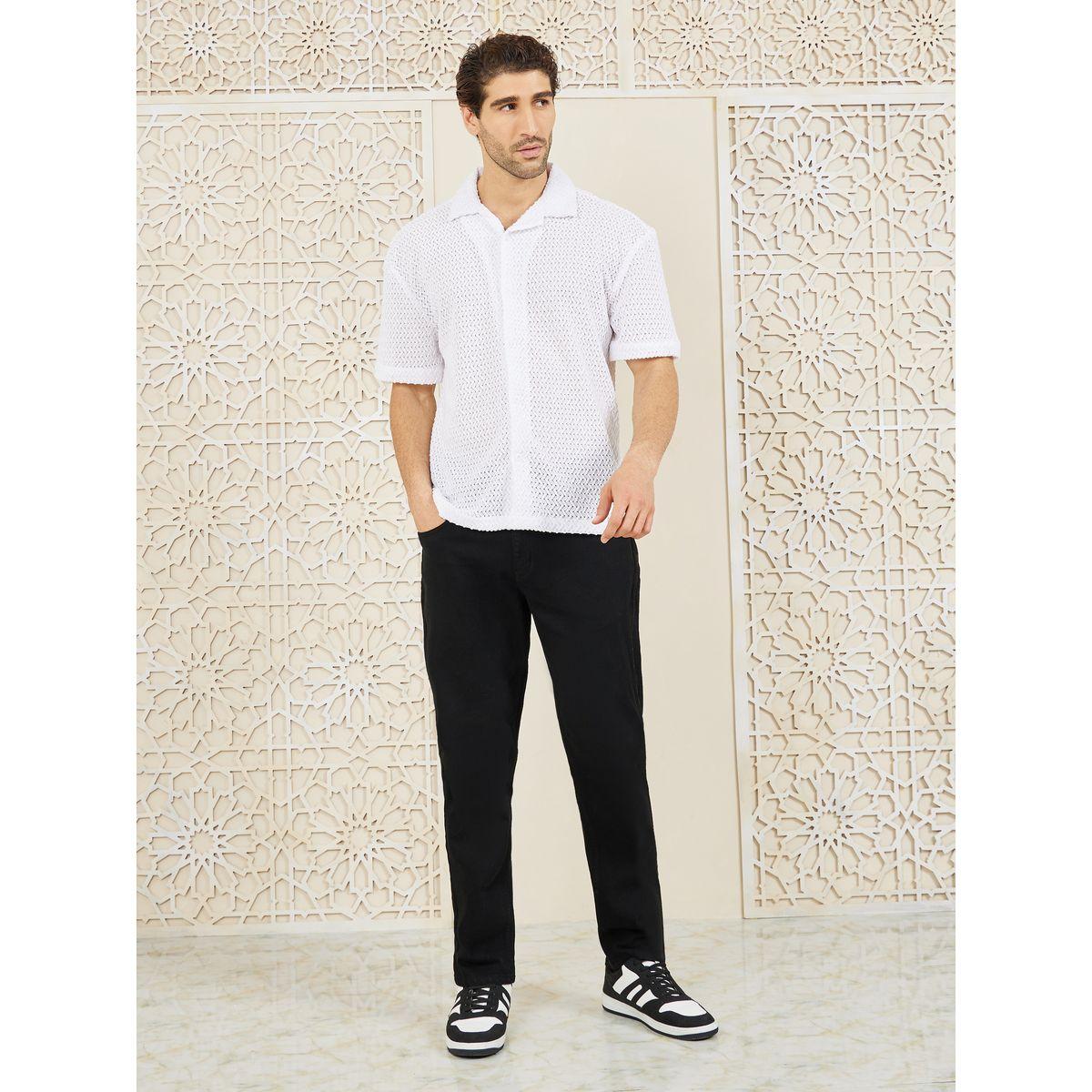 قميص بياقة كوبان وقصة مريحة-men-clothing-shirts-image-2
