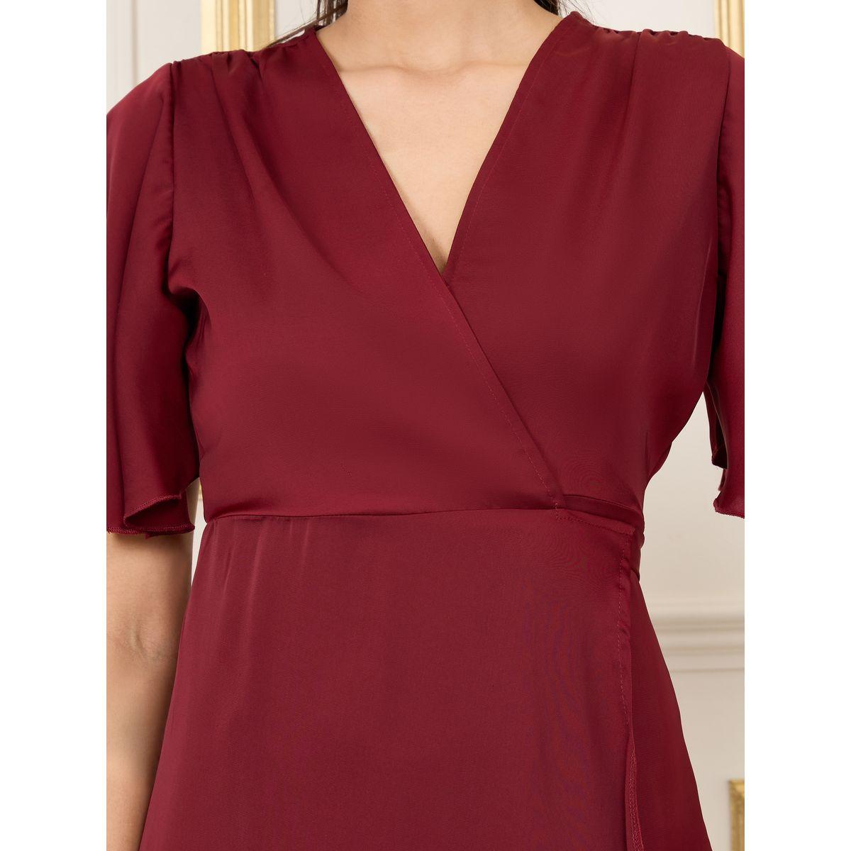 Styli Satin Asymmetric Hem Wrap Midi Dress-women-clothing-dresses-image-3