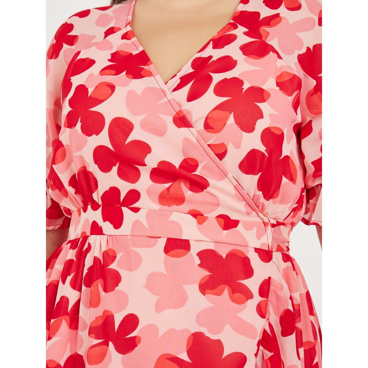 Styli Plus Floral Print Wrap Maxi Dress-women-clothing-dresses-image-3