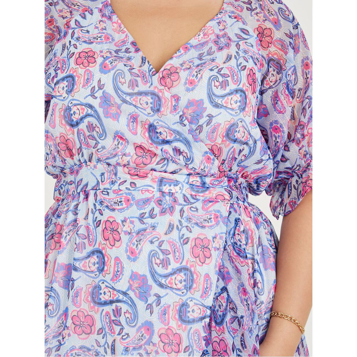 Styli Plus Paisley Print Lurex Stripe Wrap Maxi Dress-women-clothing-dresses-image-3