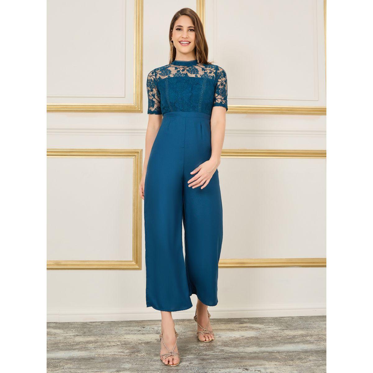 جمبسوت بأرجل واسعة وياقة عالية مع دانتيل-women-clothing-jumpsuits-image-1