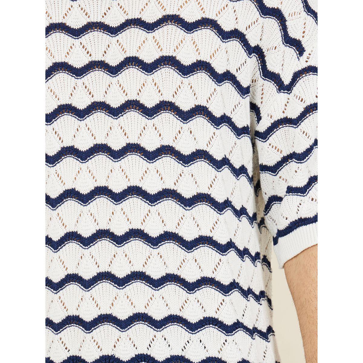 Styli Limited Premium Cotton Oversized Crochet Knit T-shirt-men-clothing-tshirtsandpolos-tshirts-image-4