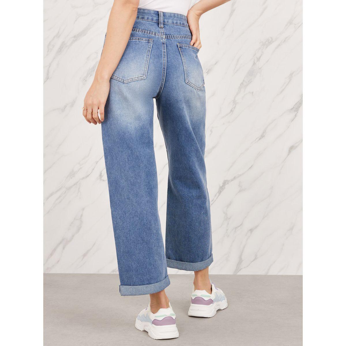 Styli Whisker High Rise Roll Up Hem Straight Fit Crop Jeans-women-clothing-bottoms-jeans-image-4