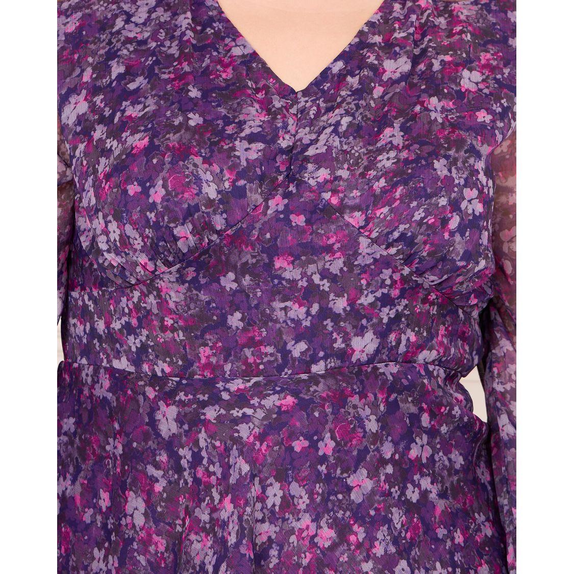 Styli Plus Ditsy Print Layered Tiered Midi Dress-women-clothing-dresses-image-3
