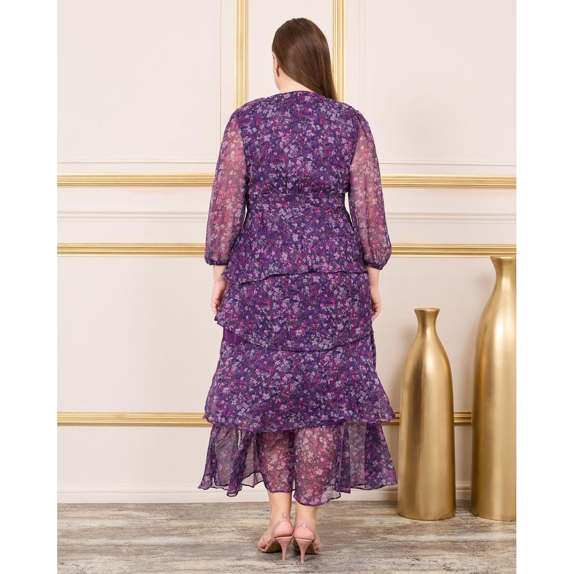 فستان ميدي بمقاس كبير وطبعات صغيرة-women-clothing-dresses-image-4