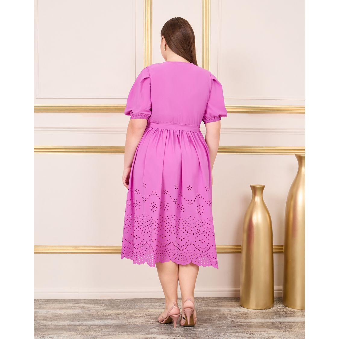 فستان ميدي بمقاس كبير ونمط لف-women-clothing-dresses-image-4