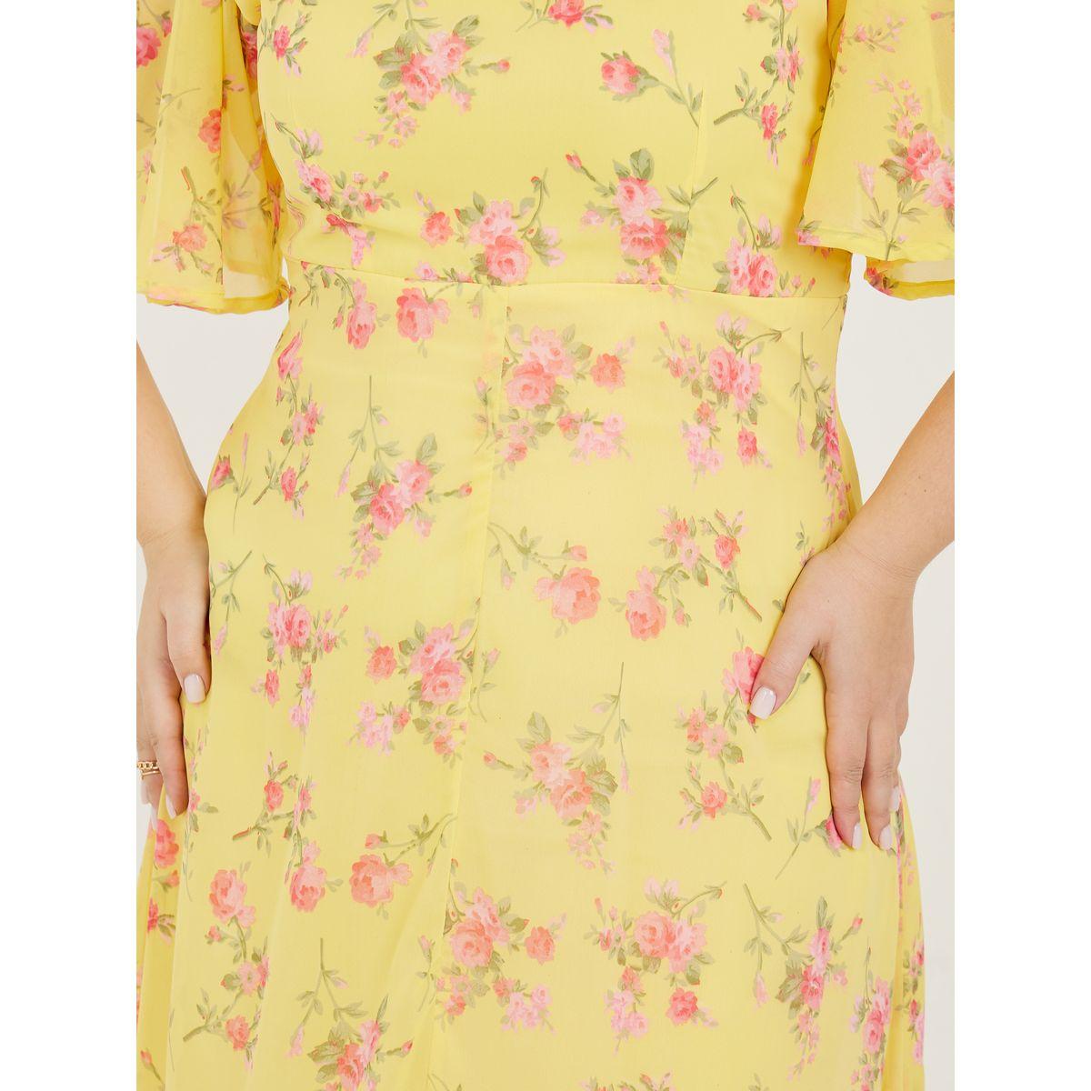 فستان طويل بمقاس كبير وطبعة زهور-women-clothing-dresses-image-4