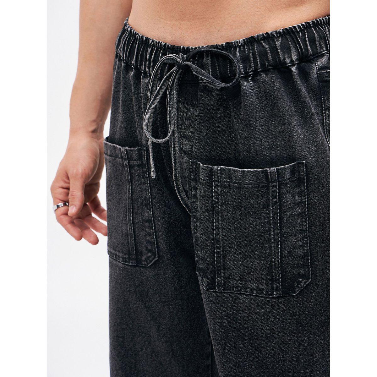 جينز بقصة باجي مع رباط خصر ماسكلن ساسافراس × ستايلي-men-clothing-bottoms-jeans-image-3