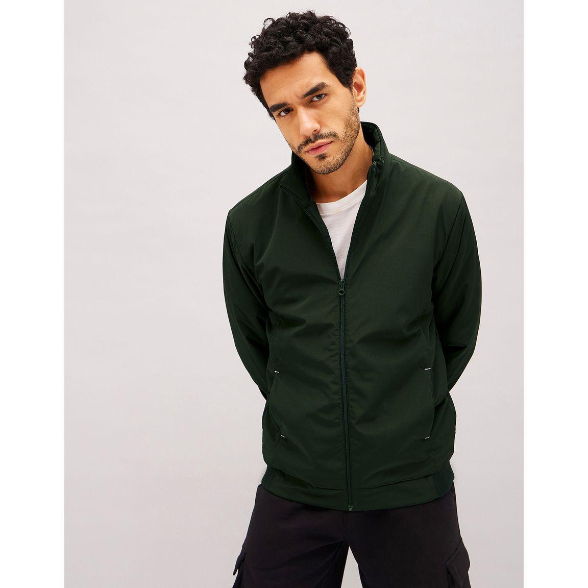 High Neck Biker Jacket with Pockets-men-clothing-jacketsandblazers-jackets-image-1