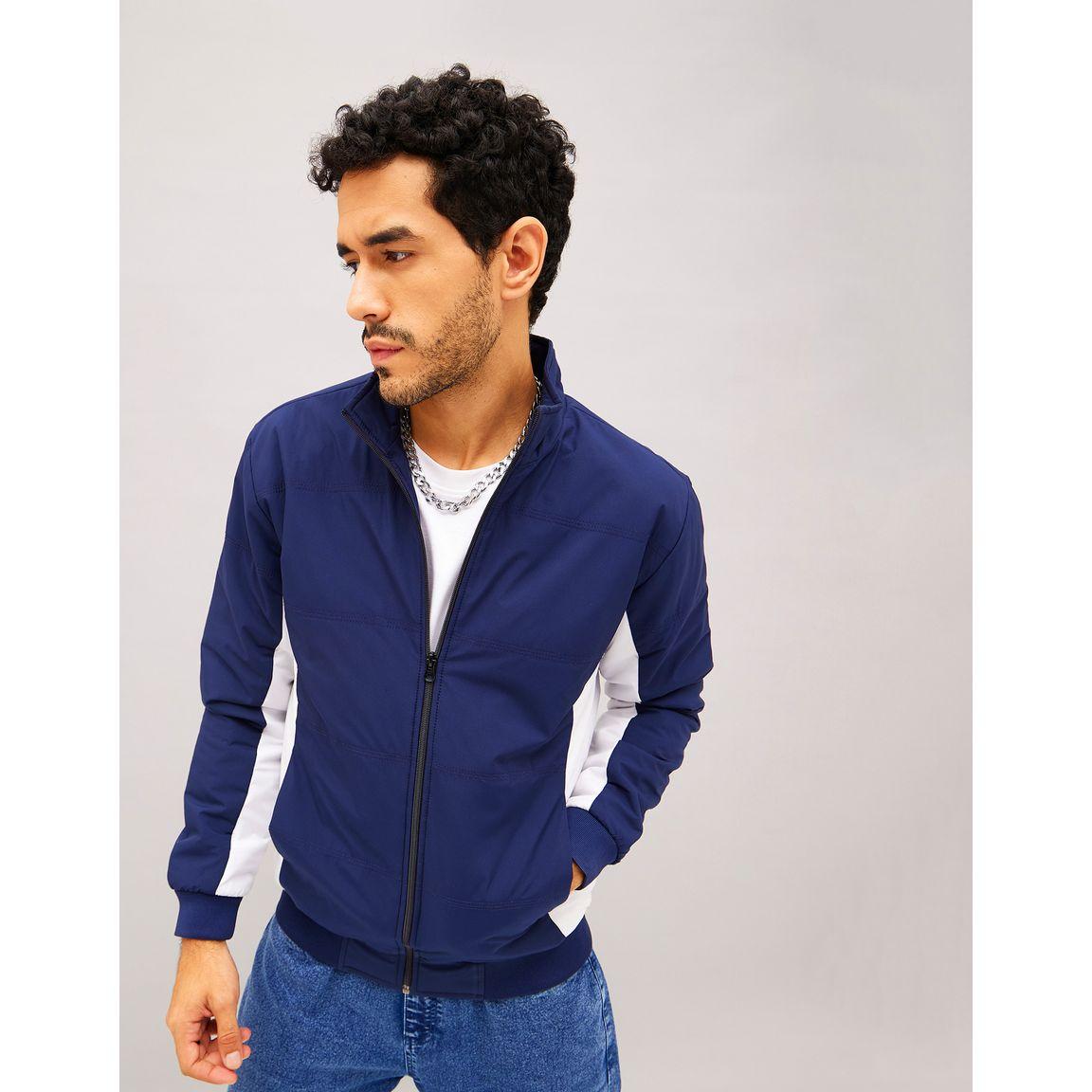 Colorblock High Neck Biker Jacket-men-clothing-jacketsandblazers-jackets-image-1