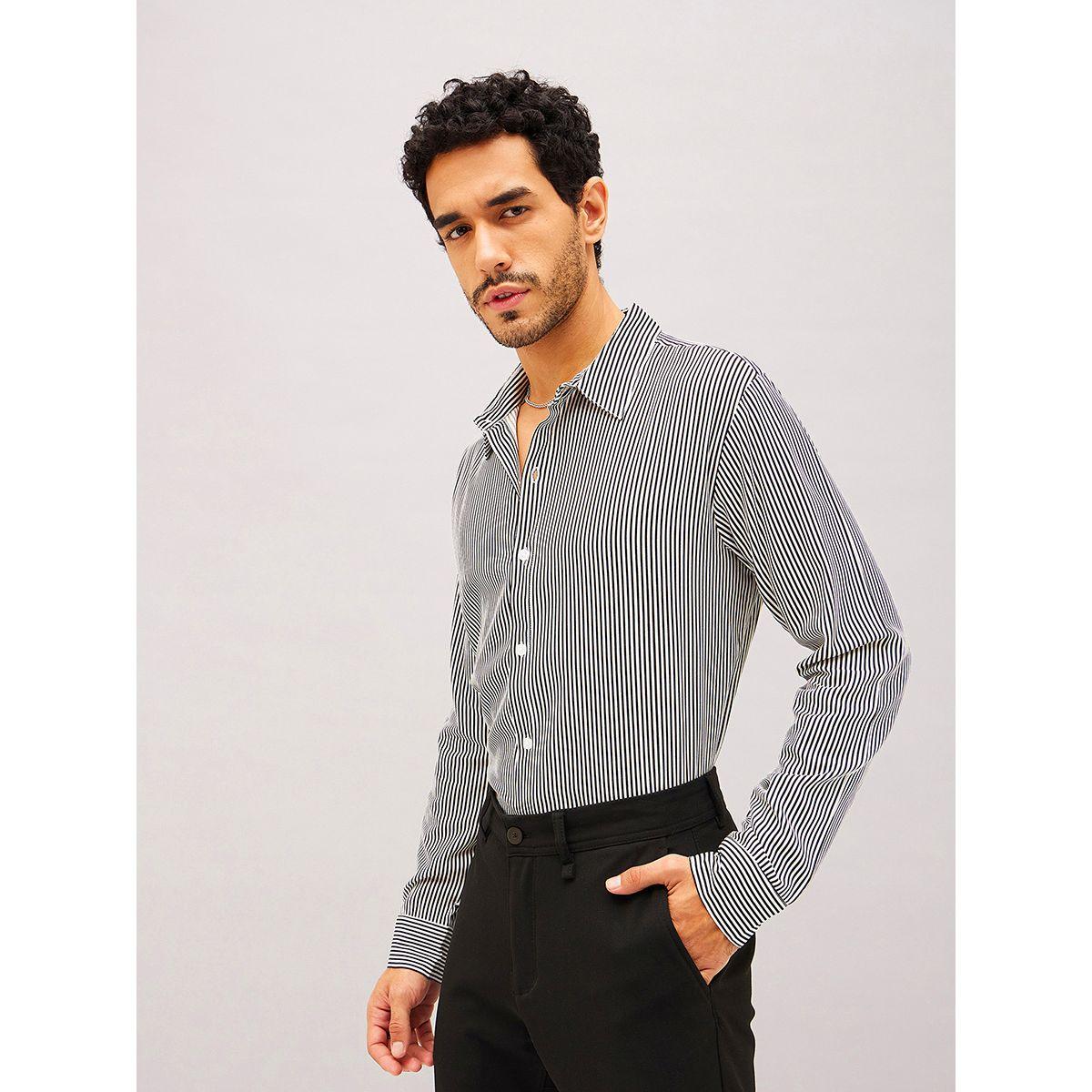 Mascln Sassafras X Styli  Striped Long Sleeve Relaxed Fit Shirt-men-clothing-shirts-image-1