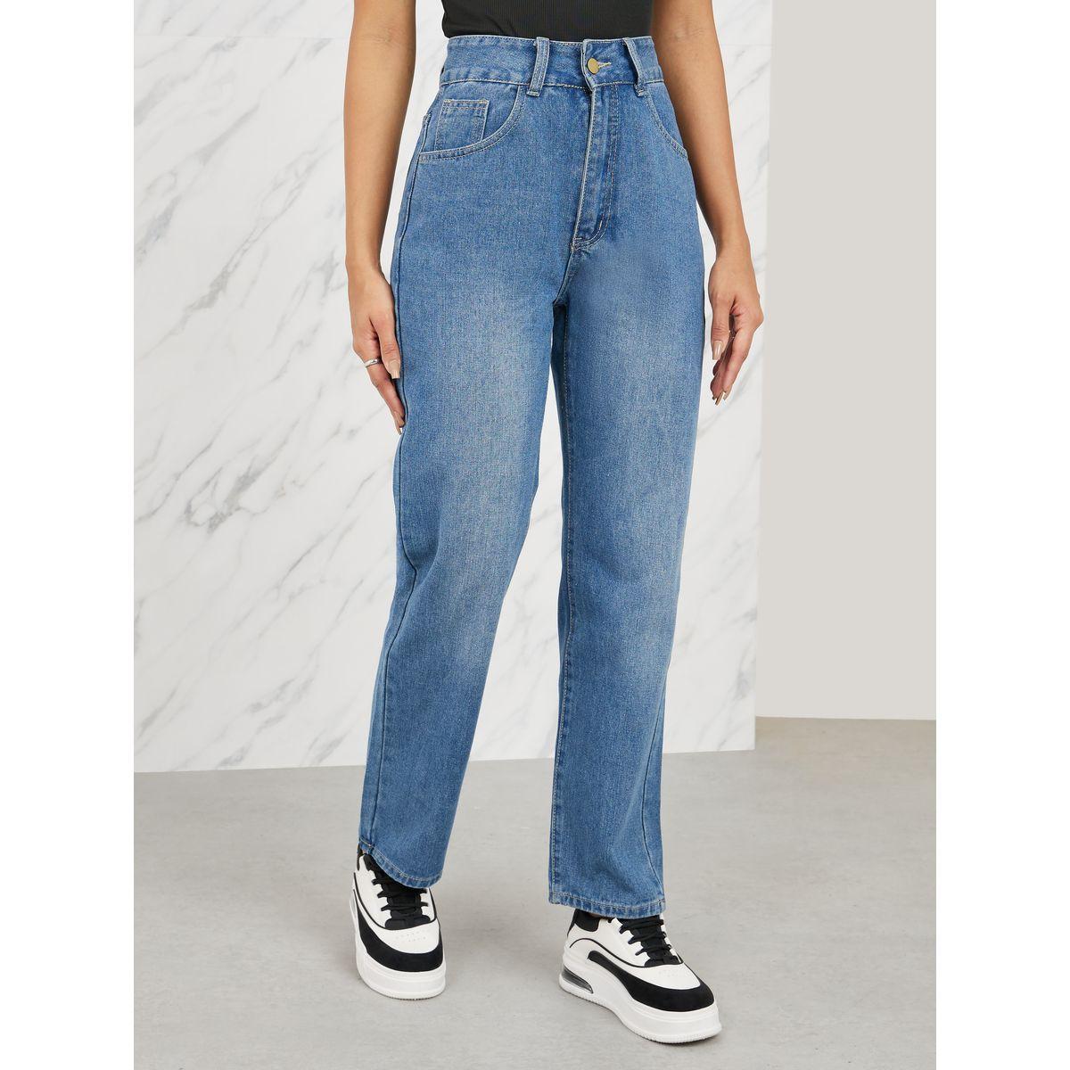 Styli High Rise Straight Fit Ankle Length Jeans-women-clothing-bottoms-jeans-image-1