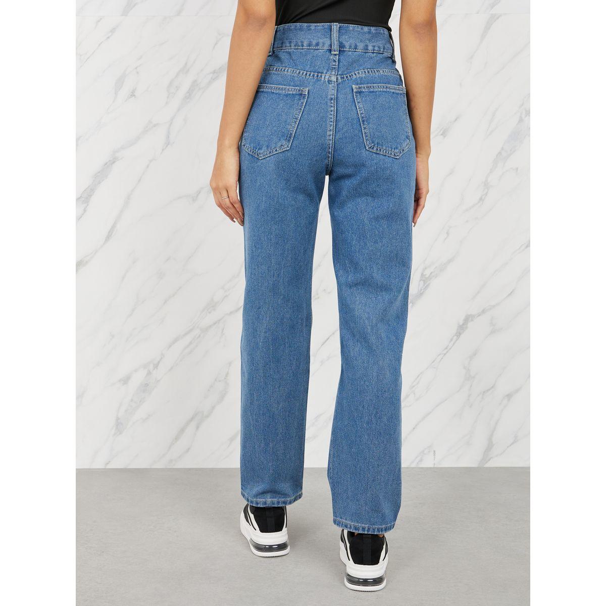 Styli High Rise Straight Fit Ankle Length Jeans-women-clothing-bottoms-jeans-image-4