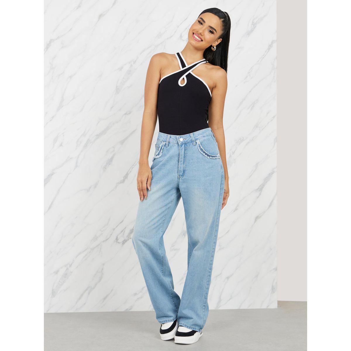 Styli Frayed Texture Super Relaxed Fit Jeans-women-clothing-bottoms-jeans-image-2