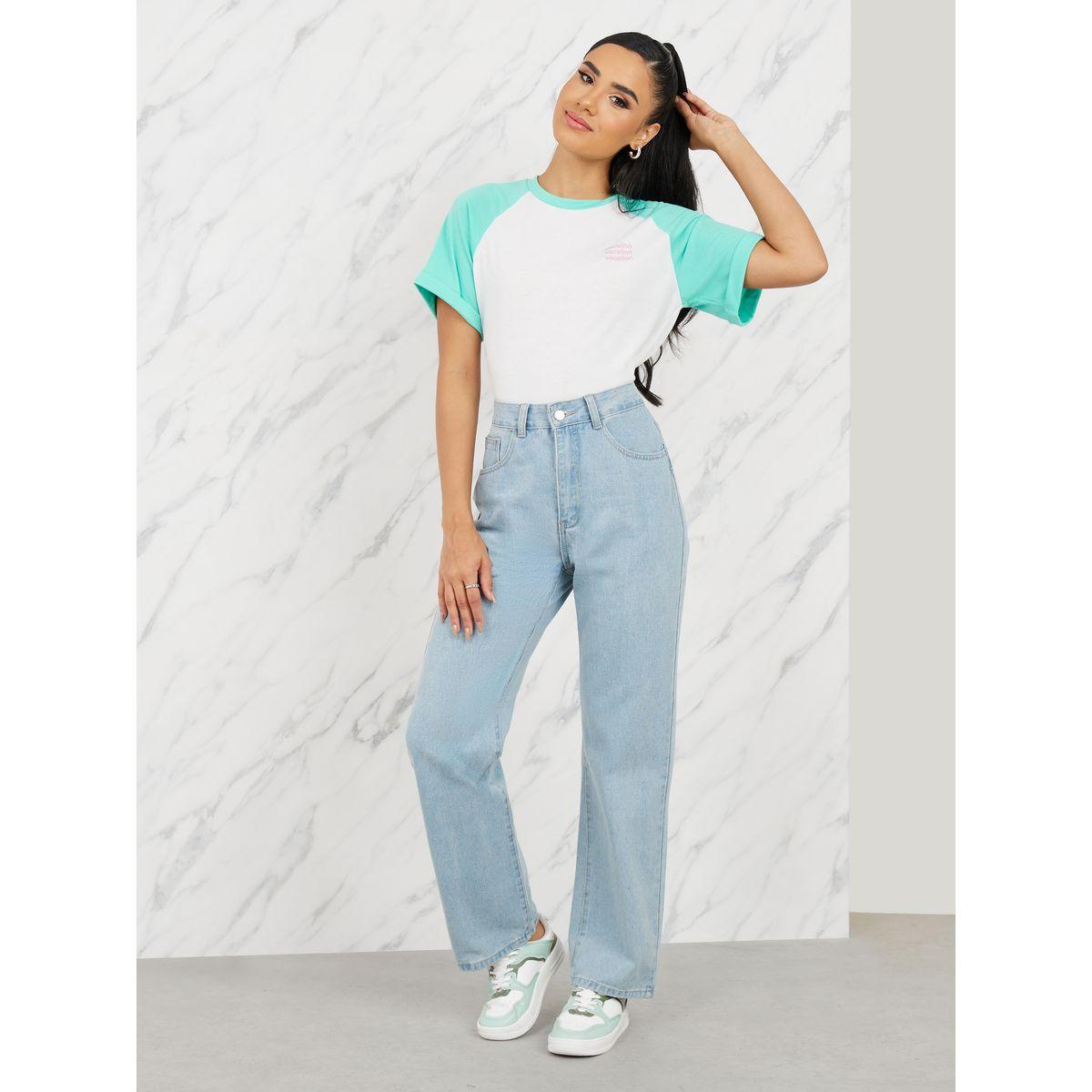 جينز بارجل واسعة وتفاصيل مُطرّزة-women-clothing-bottoms-jeans-image-2