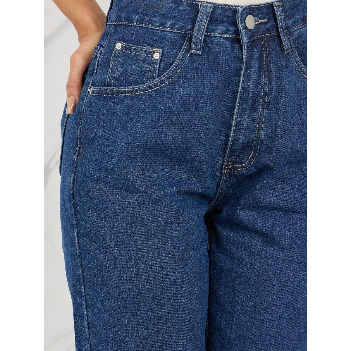 Styli Mid Wash Tapered Fit Jeans with Pockets-women-clothing-bottoms-jeans-image-3