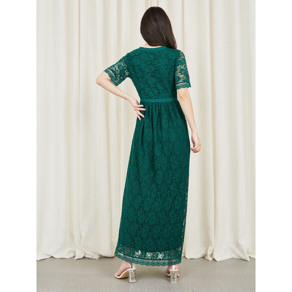 Styli All Over Lace A-Line Maxi Dress-women-clothing-dresses-image-4