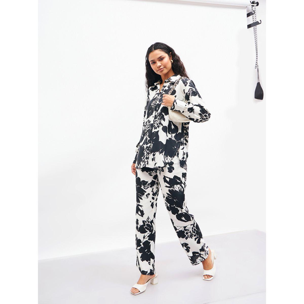 طقم منسق من ( بنطال + بلوزة ) ساسافراس × ستايلي-women-clothing-coordsets-image-2