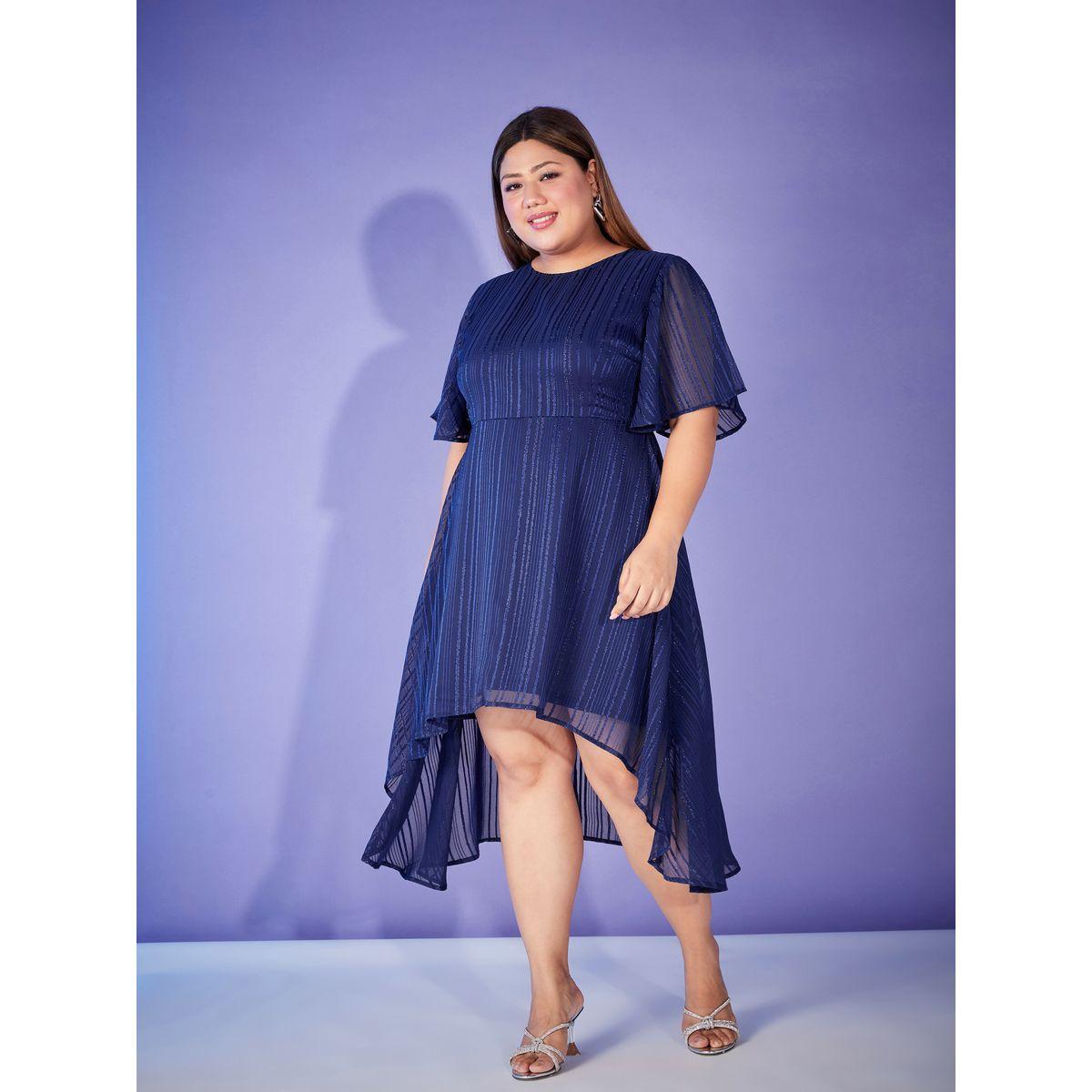 فستان ميدي بحافة غير متماثلة الطول ساسافراس × ستايلي-women-clothing-dresses-image-3