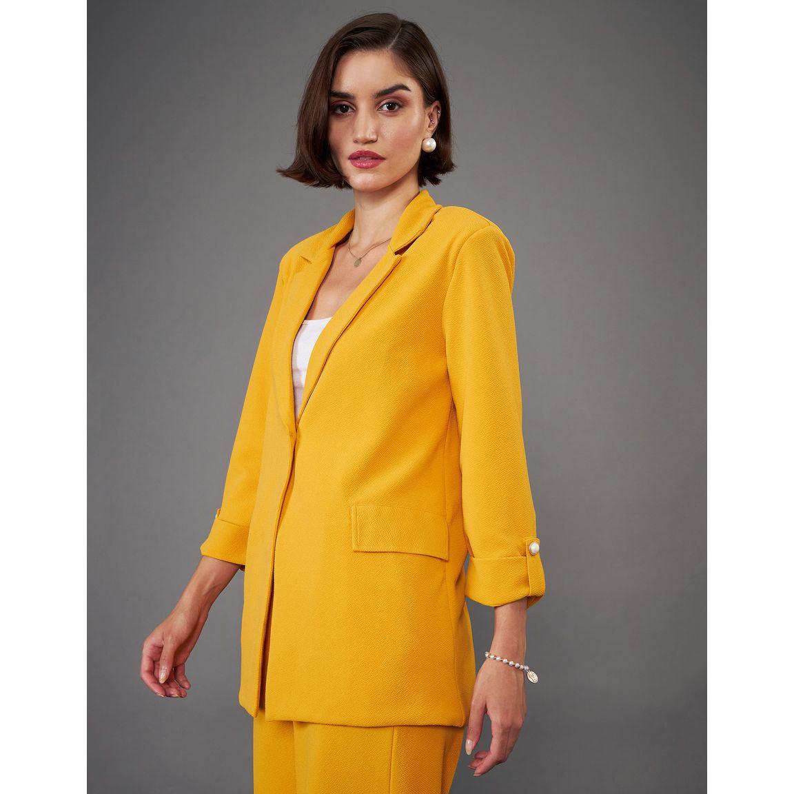 Sassafras X Styli Notch Collar Single Button Longline Blazer-women-clothing-coatsandjackets-blazers-image-3