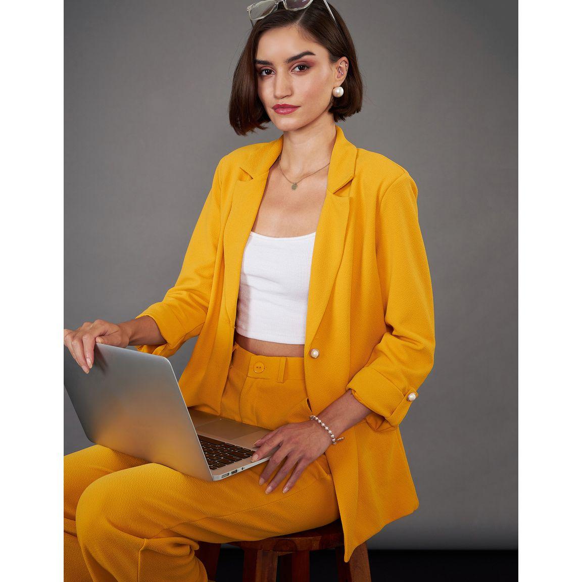 Sassafras X Styli Notch Collar Single Button Longline Blazer-women-clothing-coatsandjackets-blazers-image-6