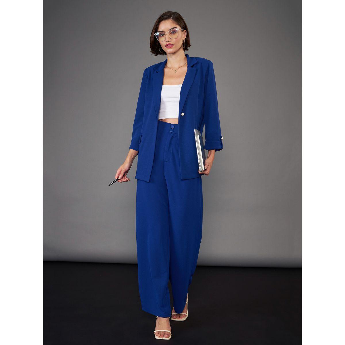 بنطال بأرجل مستقيمة وجيوب ساسافراس × ستايلي-women-clothing-bottoms-trousers-image-2