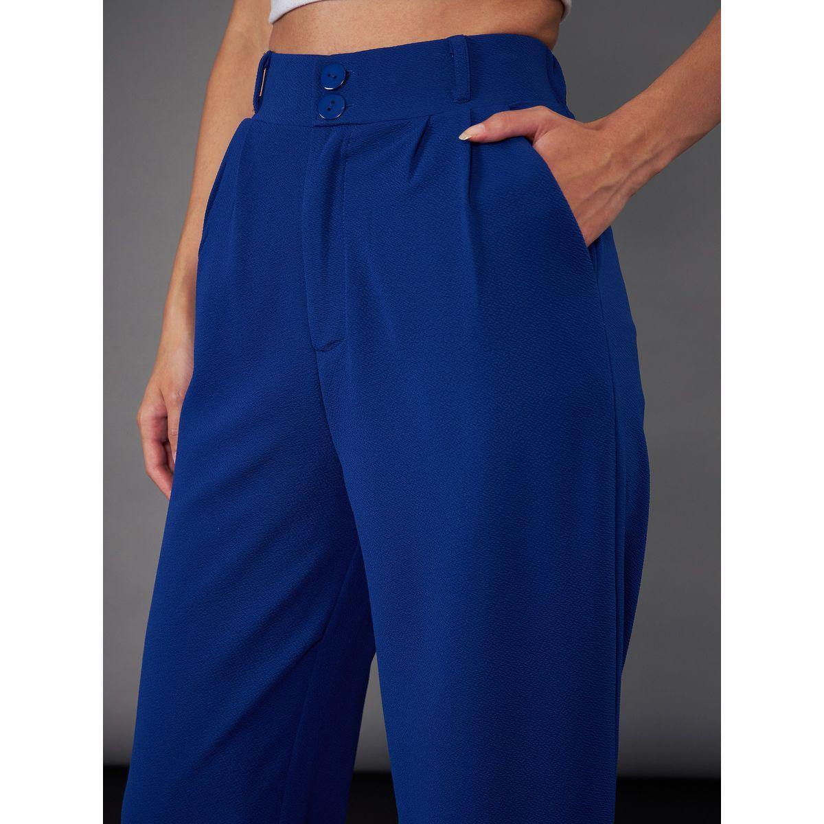 بنطال بأرجل مستقيمة وجيوب ساسافراس × ستايلي-women-clothing-bottoms-trousers-image-4