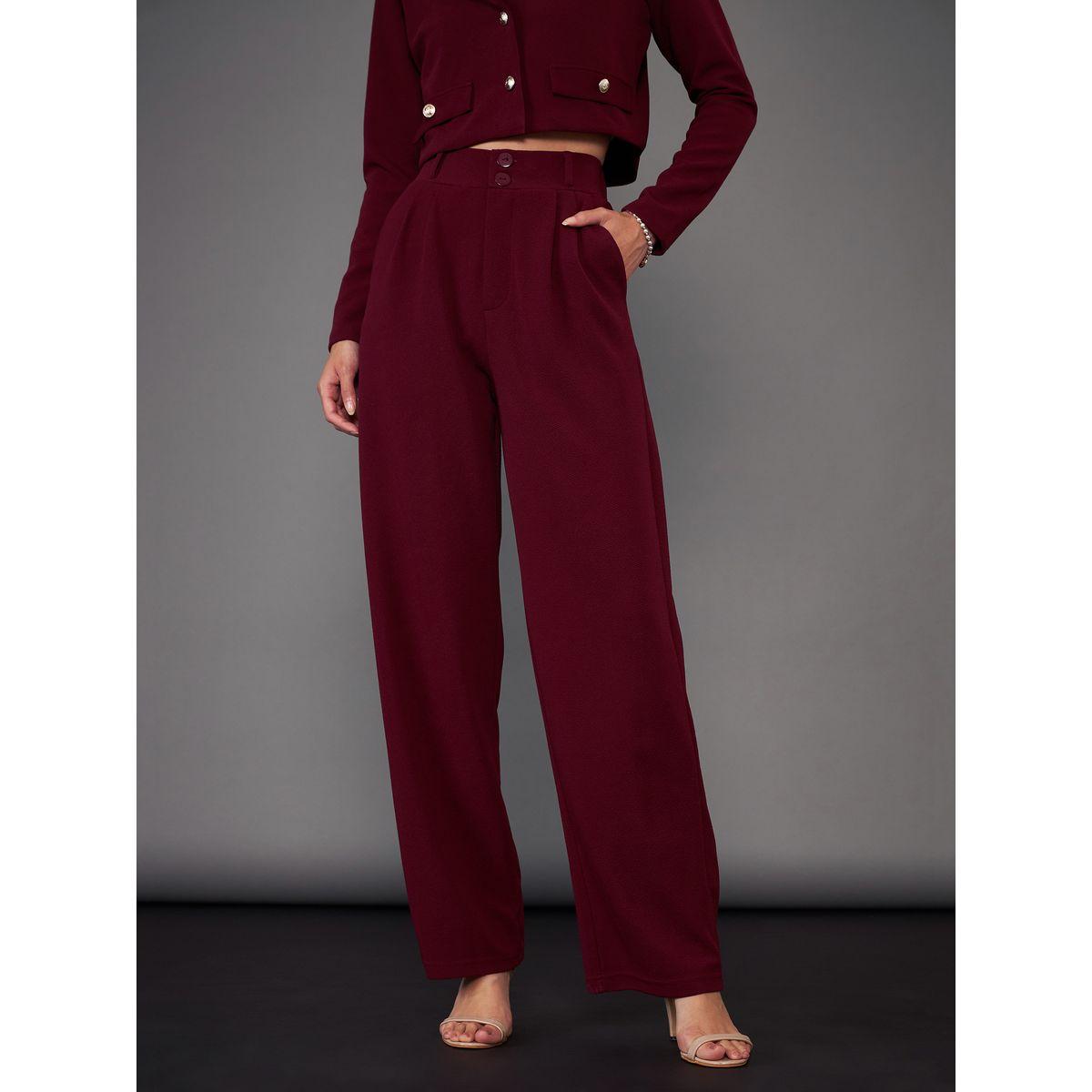 High Rise Straight Pants with Slip Pocket-women-clothing-bottoms-trousers-image-1