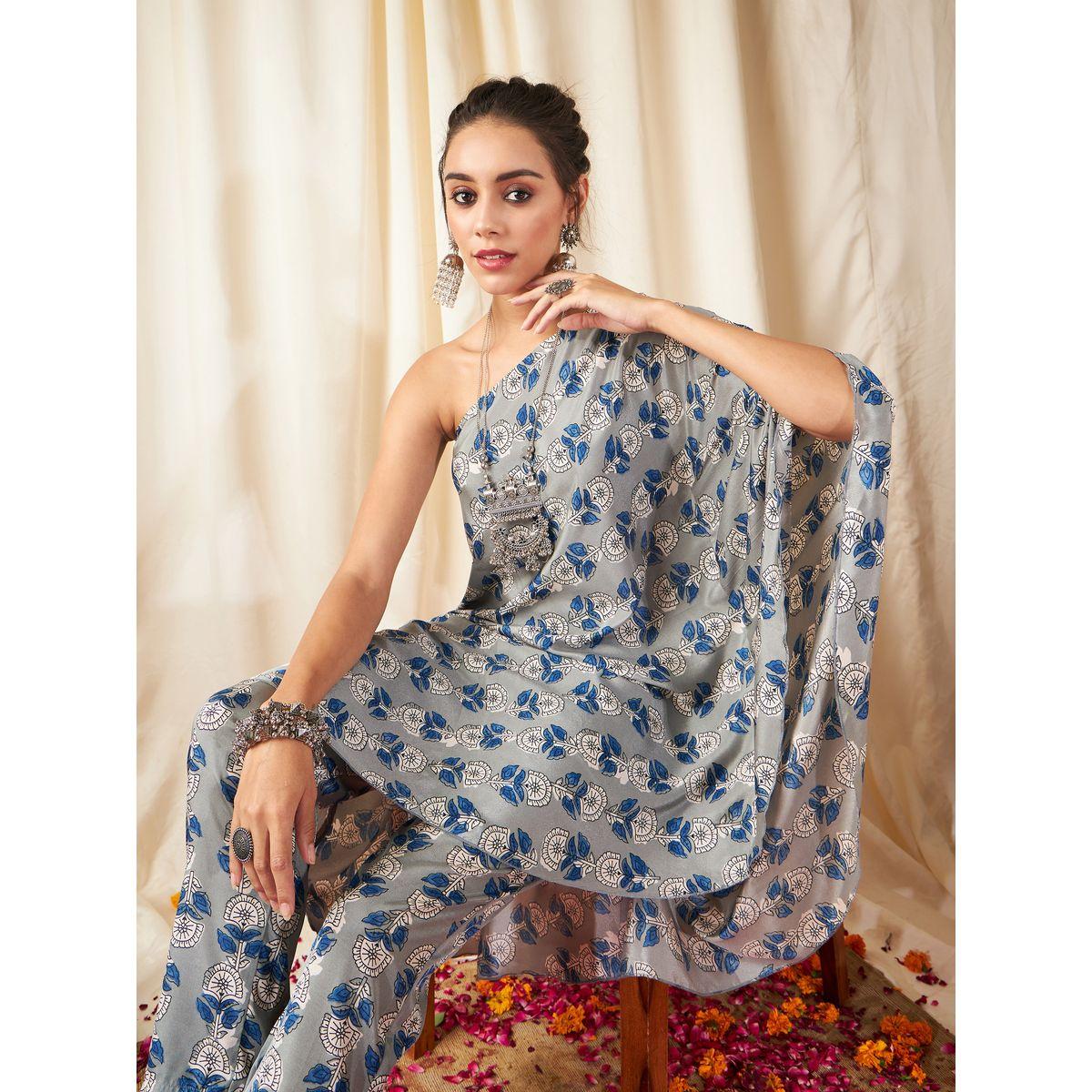 بلوزة قفطان بكتف واحد ساسافراس × ستايلي-women-clothing-shirtsandblouses-blouses-image-1
