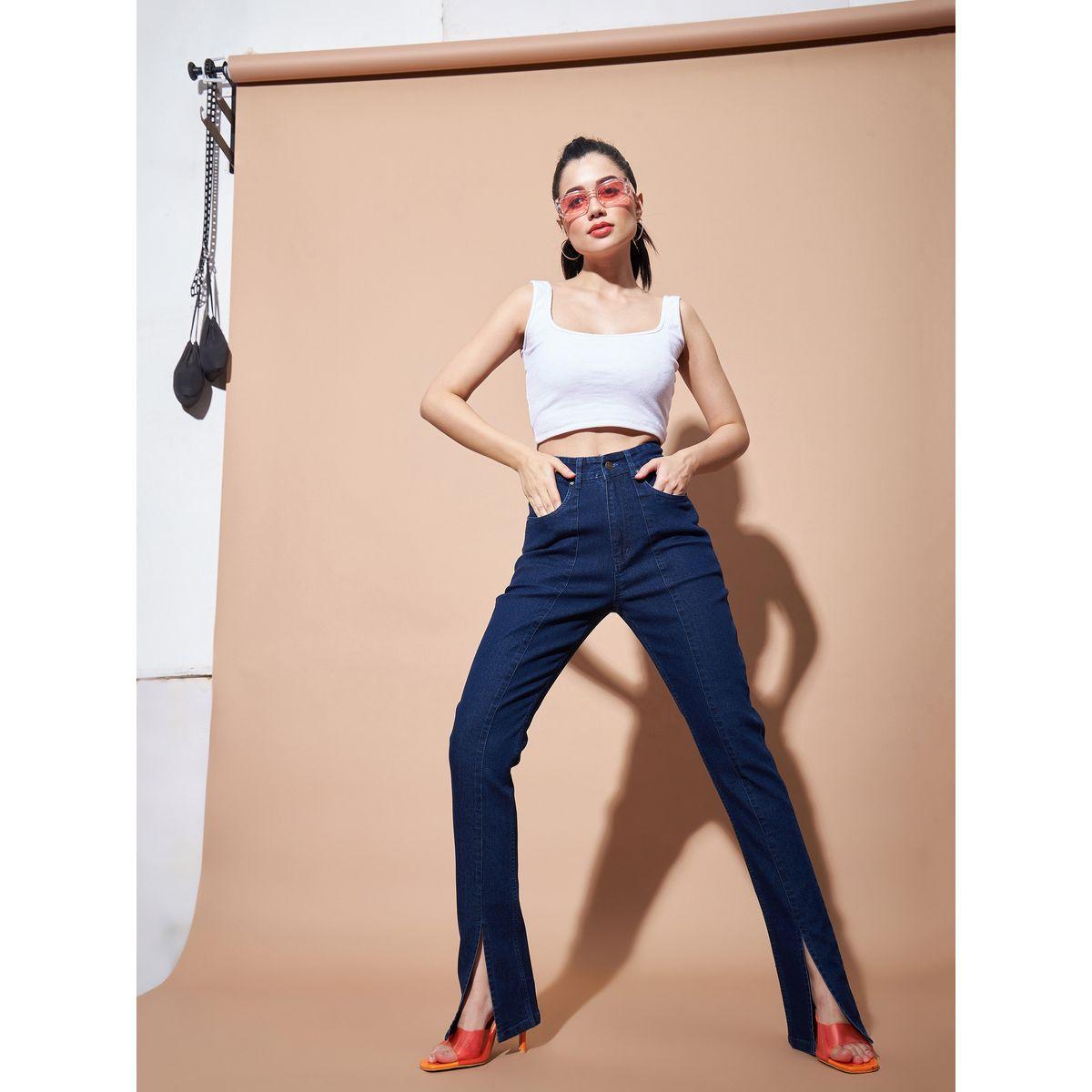 Mid Rise Skinny Fit Jeans with Front Split-women-clothing-bottoms-jeans-image-2