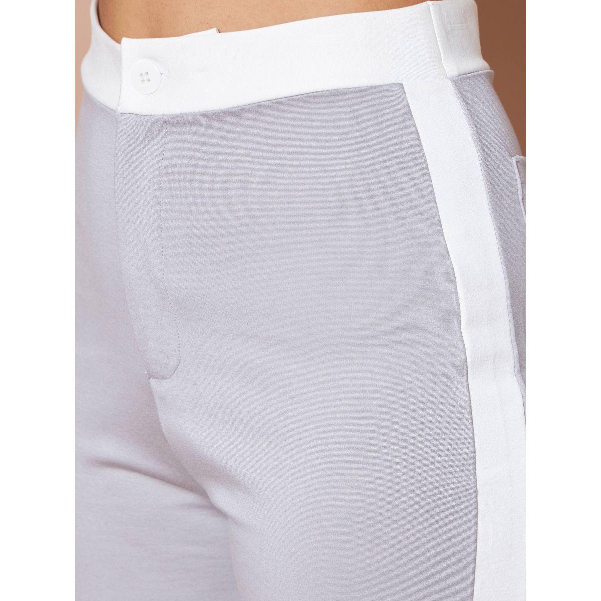 بنطال واسع مزين بشريط جانبي ساسافراس × ستايلي-women-clothing-bottoms-trousers-image-4