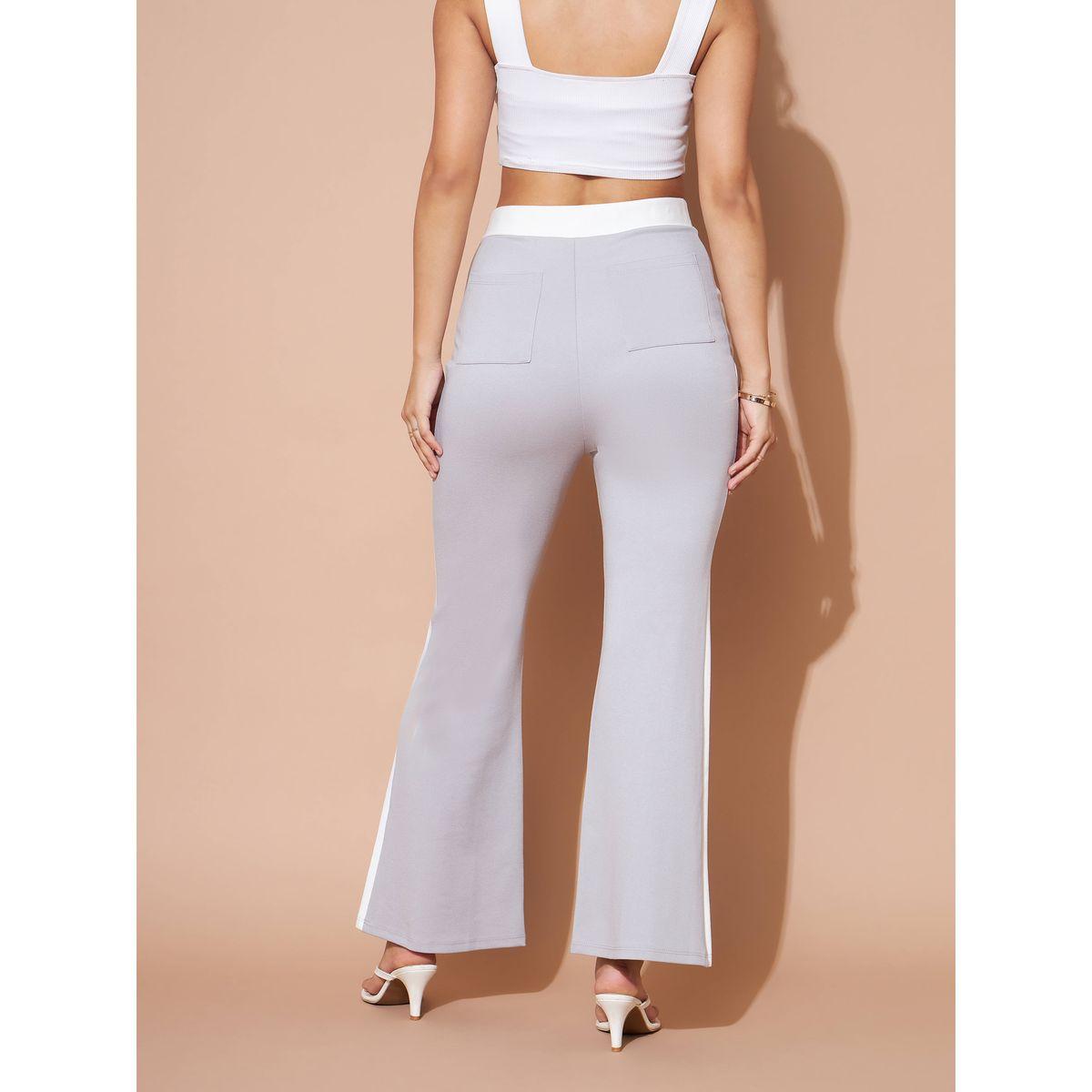 بنطال واسع مزين بشريط جانبي ساسافراس × ستايلي-women-clothing-bottoms-trousers-image-5