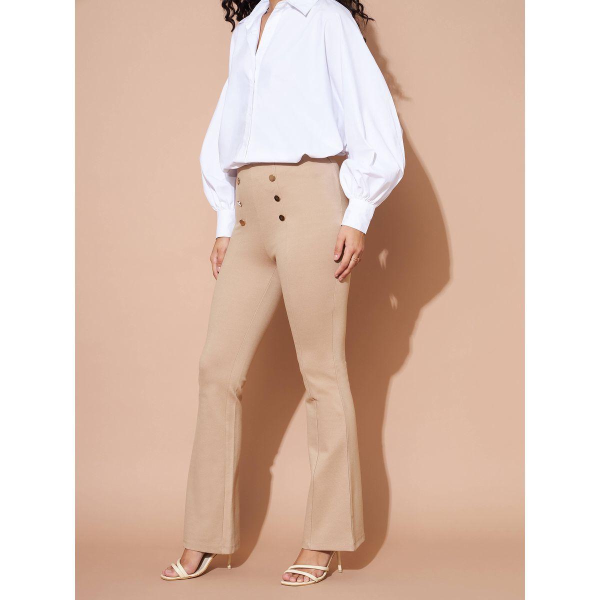 بنطال واسع بخصر عالي ساسافراس × ستايلي-women-clothing-bottoms-trousers-image-3