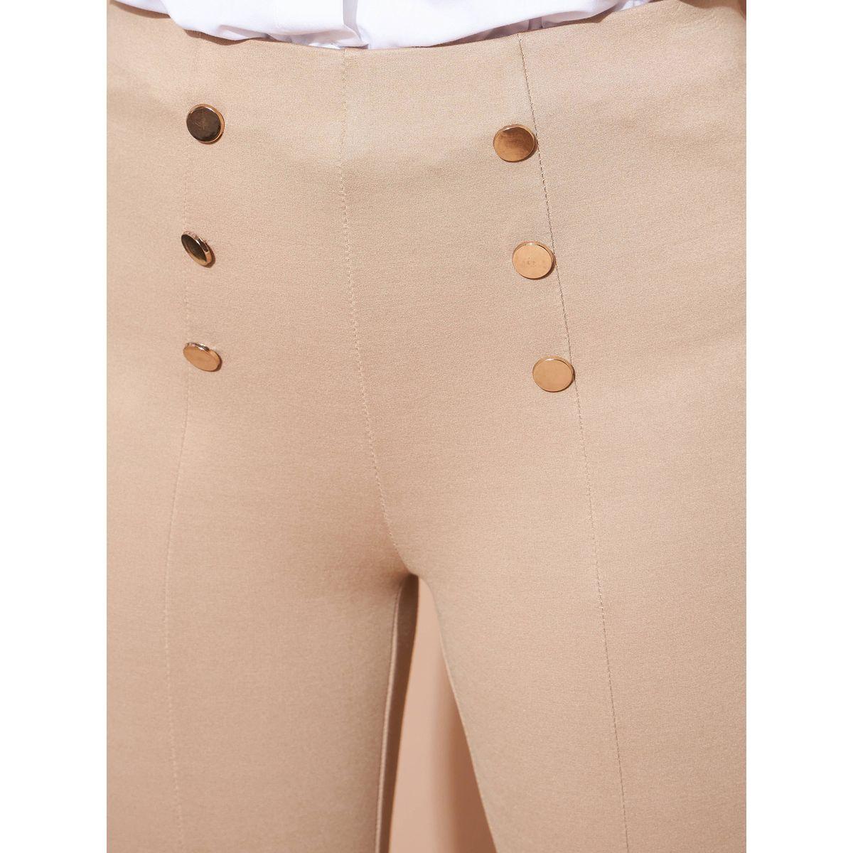بنطال واسع بخصر عالي ساسافراس × ستايلي-women-clothing-bottoms-trousers-image-4