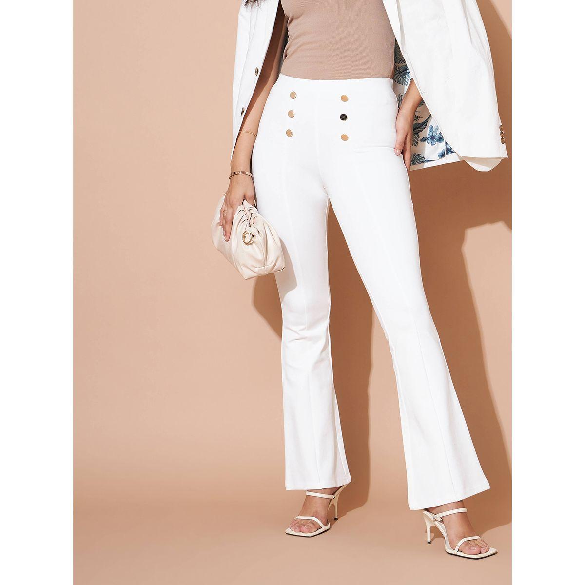 بنطال واسع بخصر عالي ساسافراس × ستايلي-women-clothing-bottoms-trousers-image-1