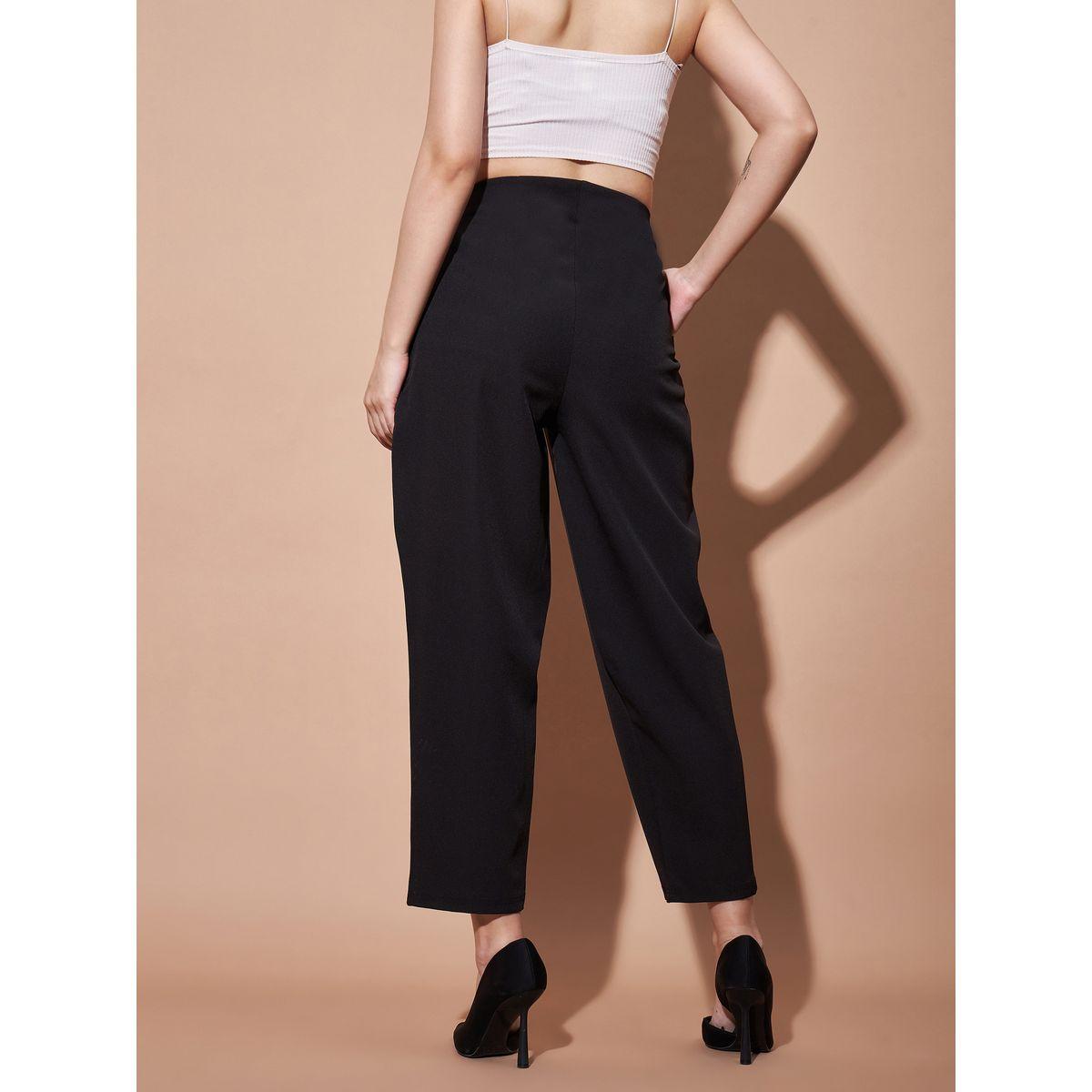 Sassafras X Styli Button Detail Front Darted Balloon Fit Pants-women-clothing-bottoms-trousers-image-5