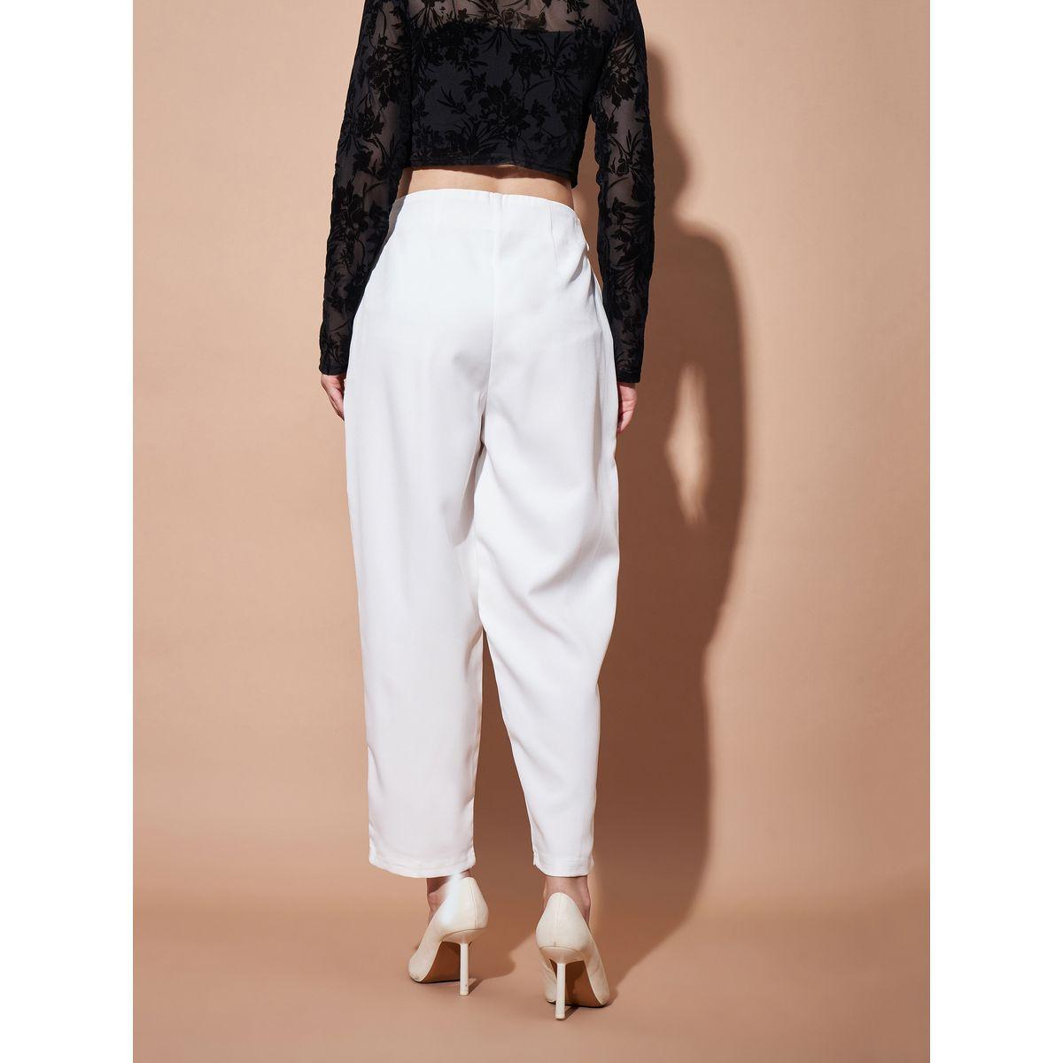 Button Detail Front Darted Balloon Fit Pants-women-clothing-bottoms-trousers-image-5