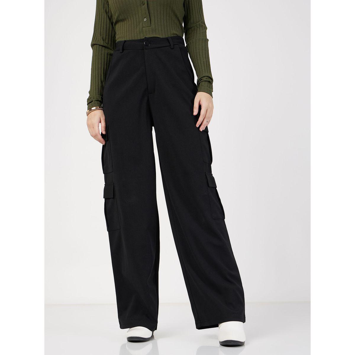 Multi Pocket Detail Cargo Pants-women-clothing-bottoms-trousers-image-1
