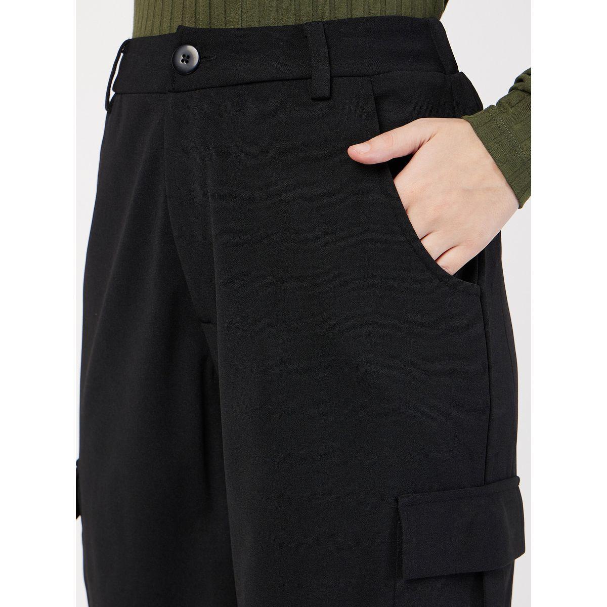 Multi Pocket Detail Cargo Pants-women-clothing-bottoms-trousers-image-4