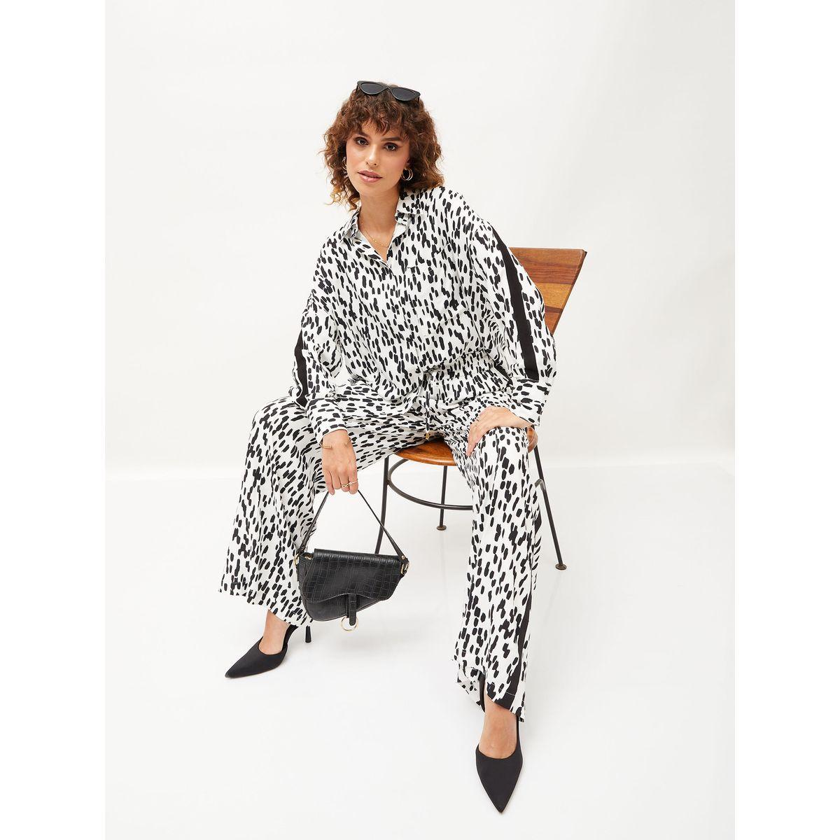 طقم منسق من ( بنطال + بلوزة ) ساسافراس × ستايلي-women-clothing-coordsets-image-2