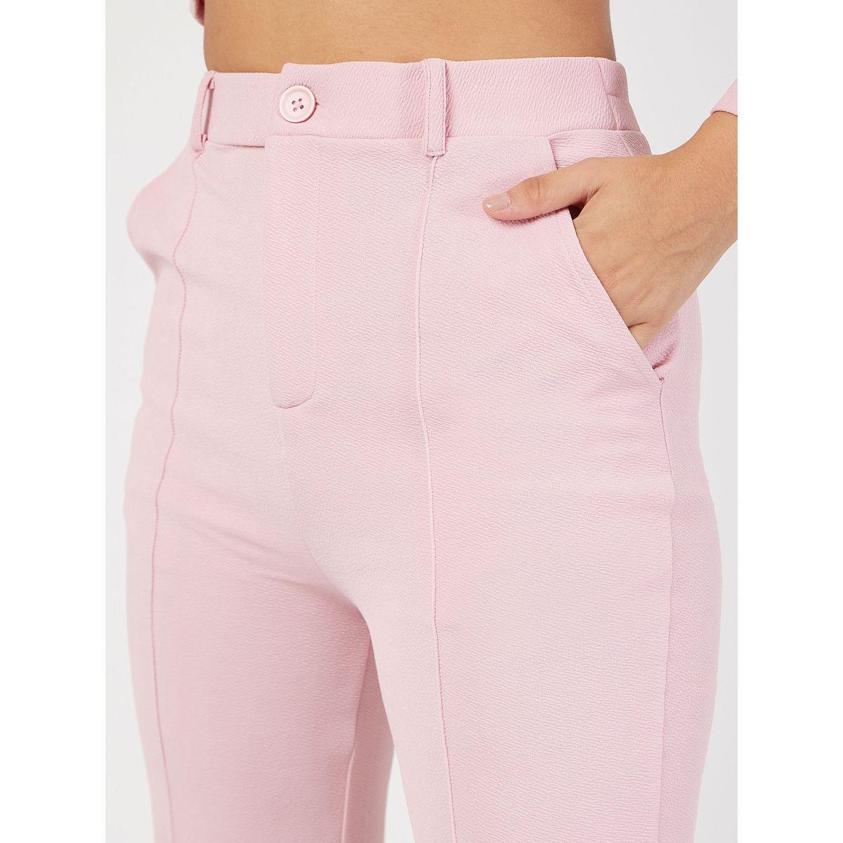 Wrap Peplum Top & Bell Bottom Pants Co-Ords-women-clothing-coordsets-image-5