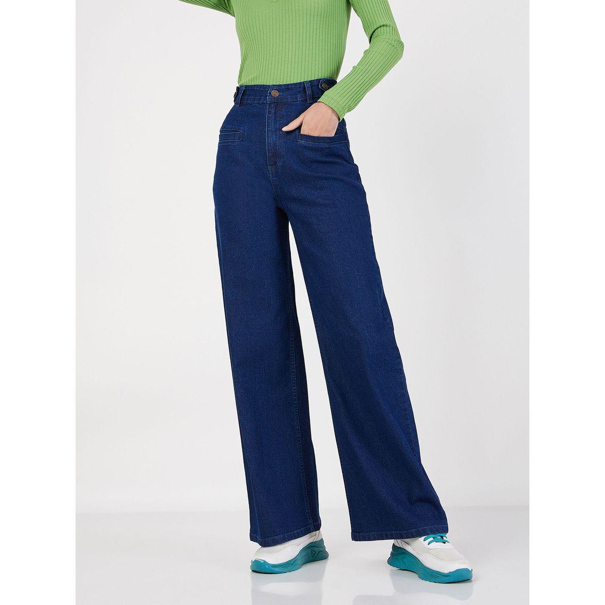 High Rise Straight Fit Jeans with Slip Pocket-women-clothing-bottoms-jeans-image-1